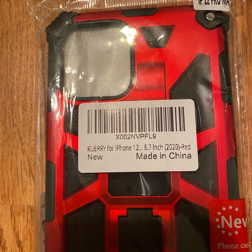 iPhone 12 Pro Max case & tempered glass screen protector